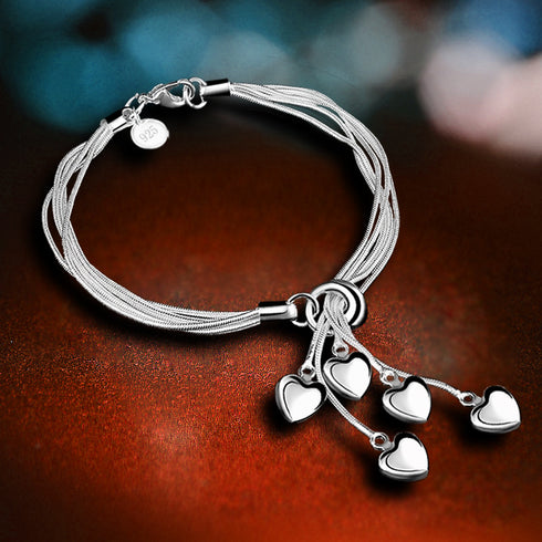 Heart Shape Charm Bracelet