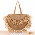 Straw Bag with Fringe