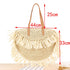 Straw Bag with Fringe