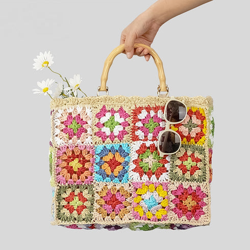 Bohemian Crochet Tote Bag